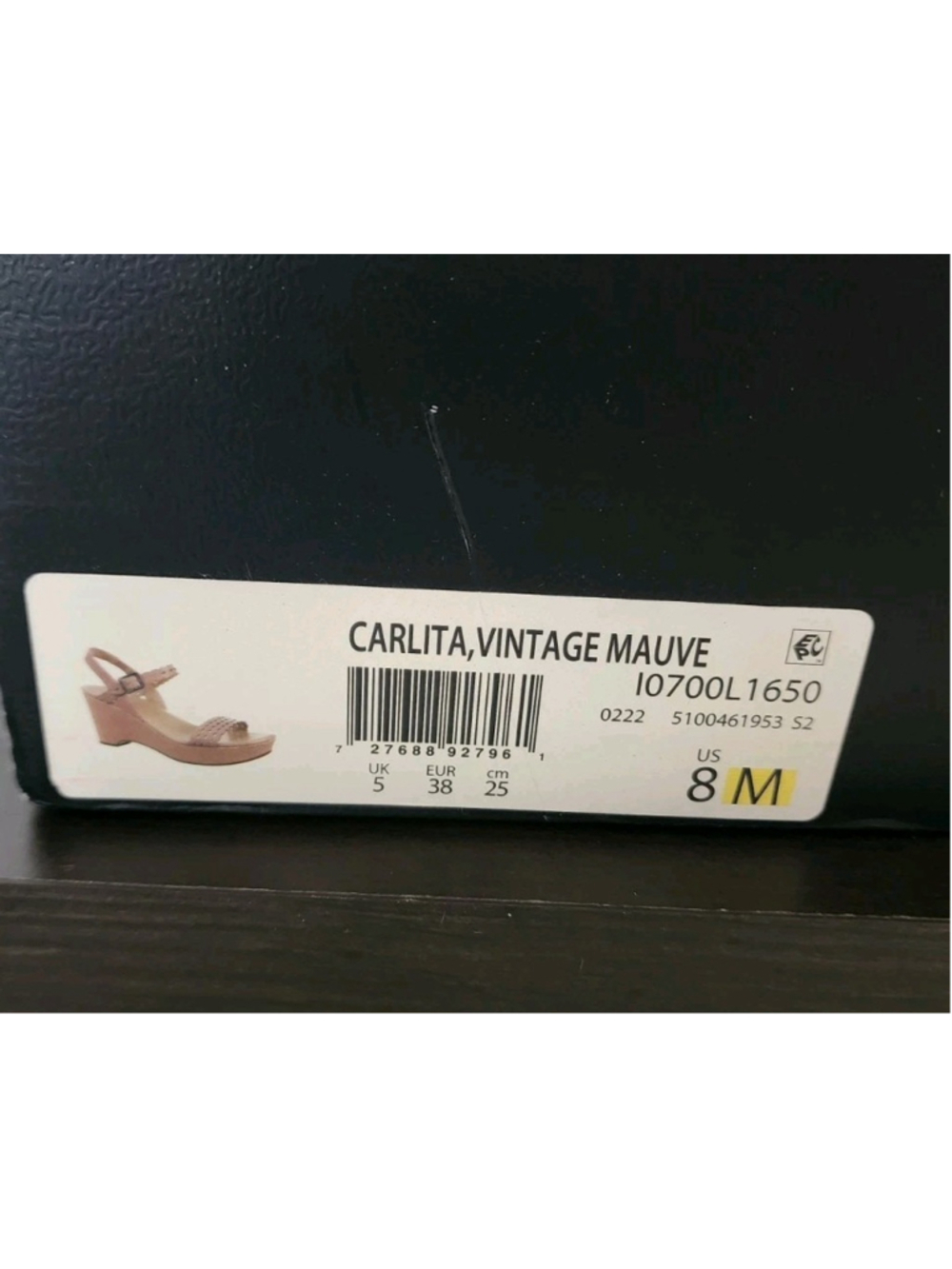 Naturalizer Carlita Leather Braided Wedge Sandals Platform 8 M Light Mauve Beige - Picture 13 of 15